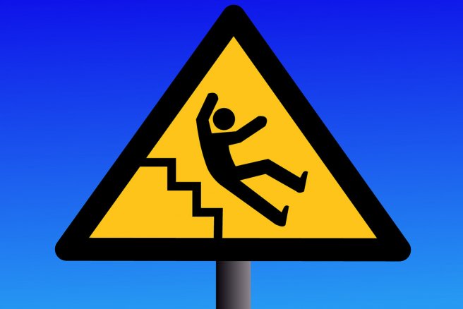 En 2012, 9 600 décès ont été imputables à une chute. © Shutterstock