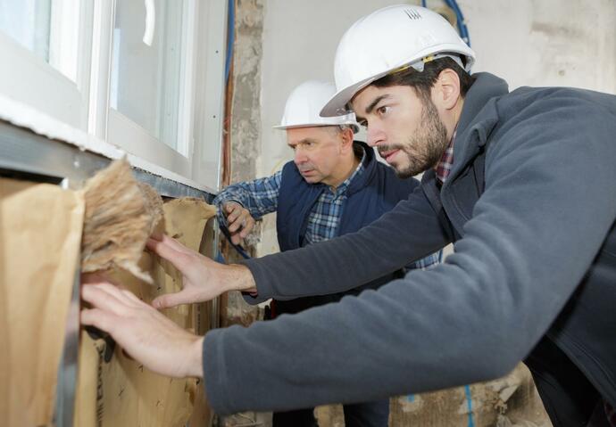 Travaux d'isolation