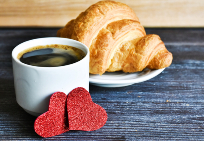 petit-déjeuner cœur