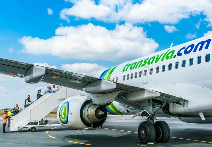 blague, avion, transavia, exclu