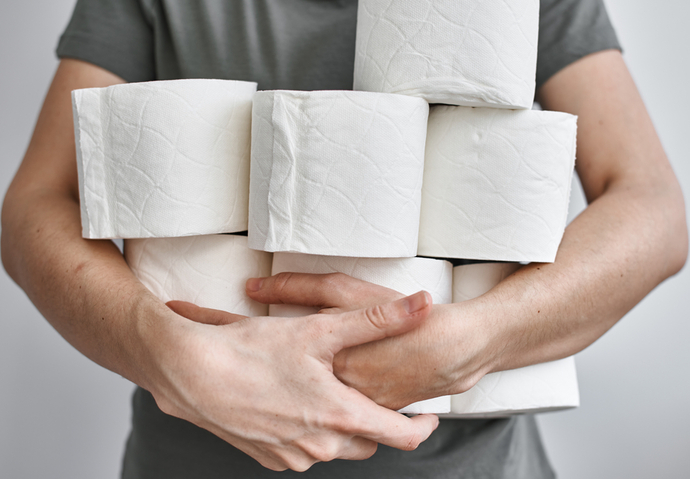stock papier toilette