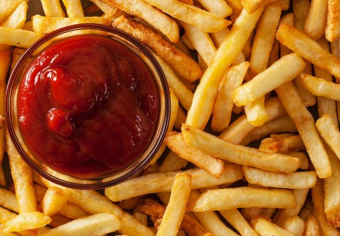 sachet ketchup frites accompagnement