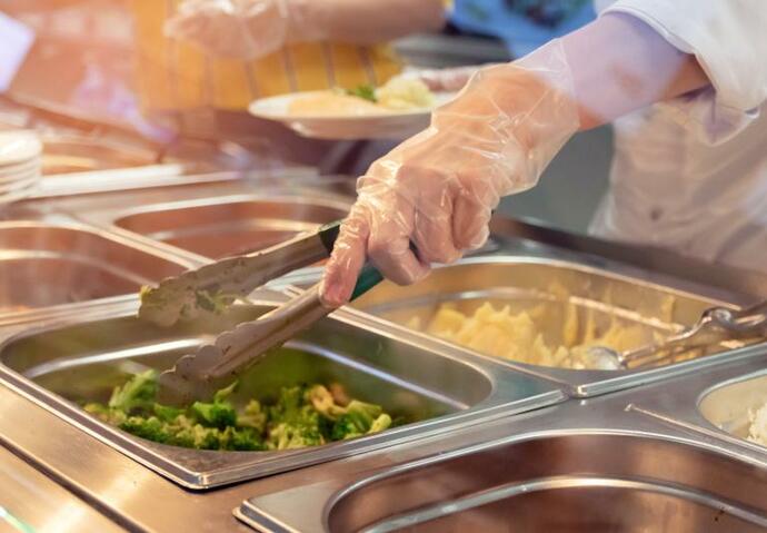 étudiants université repas