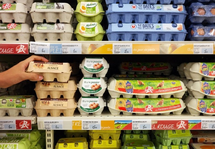 supermarché pénurie œufs riz